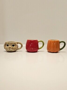 Demitasse Cups for Espresso or a Tiny Tea Party *set of 3*